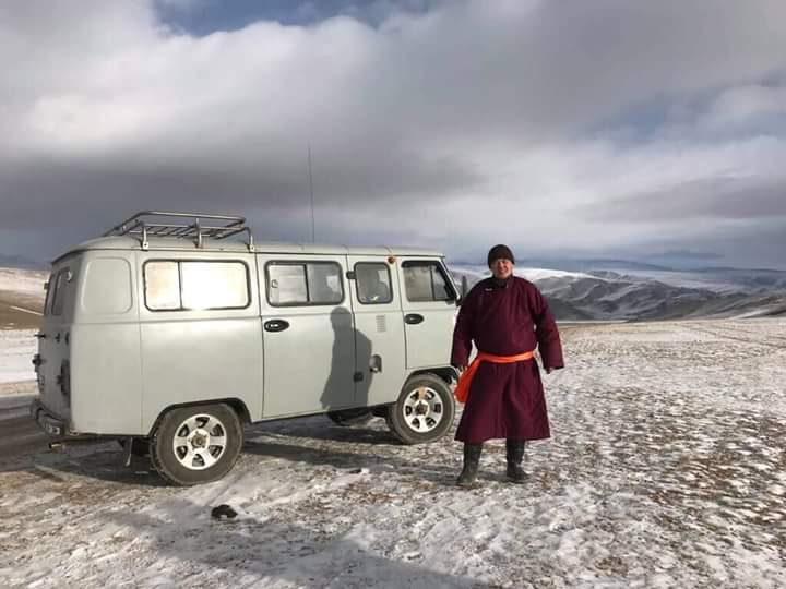 Russian vans in Mongolia